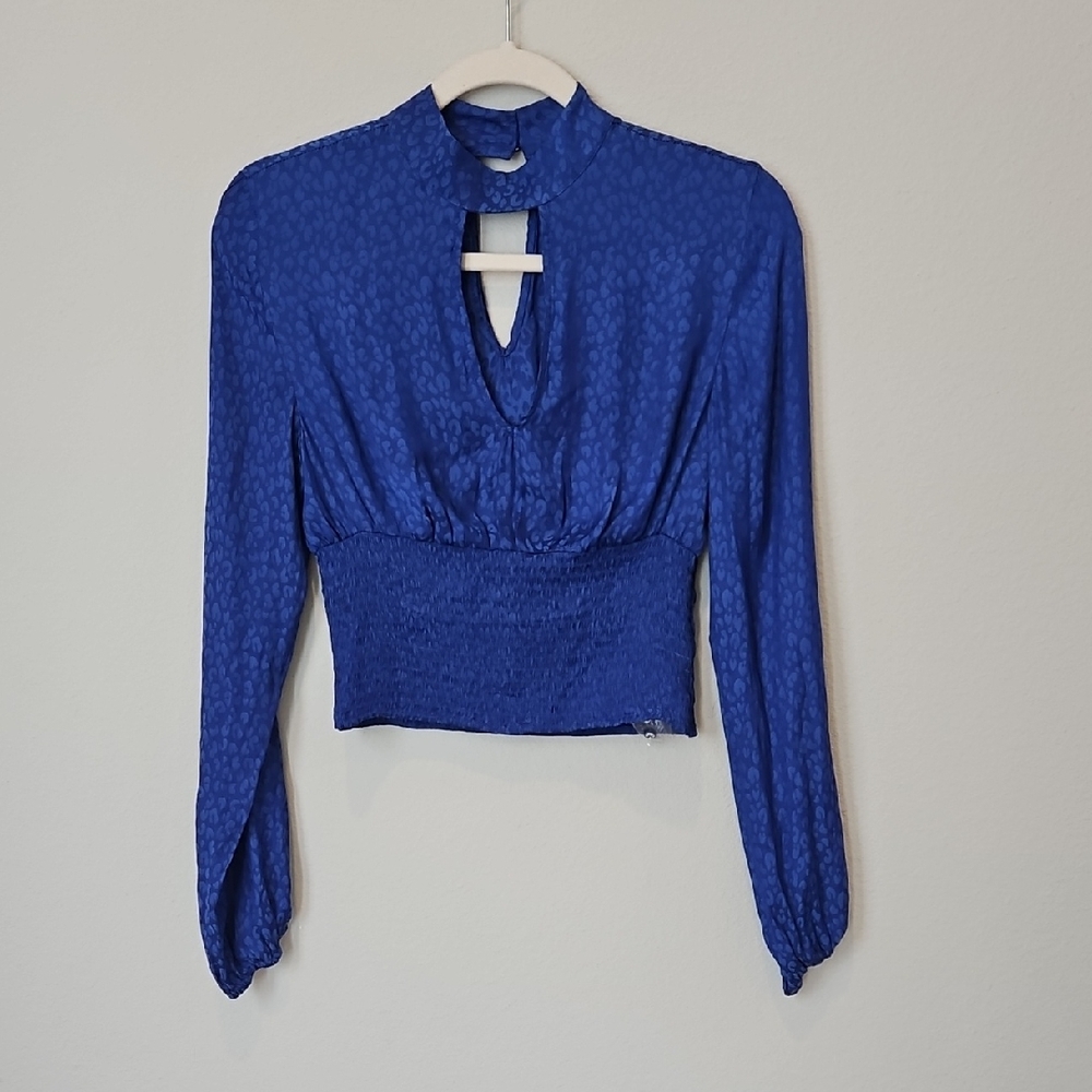 STEVE MADDEN CHEETAH BLOUSE XS